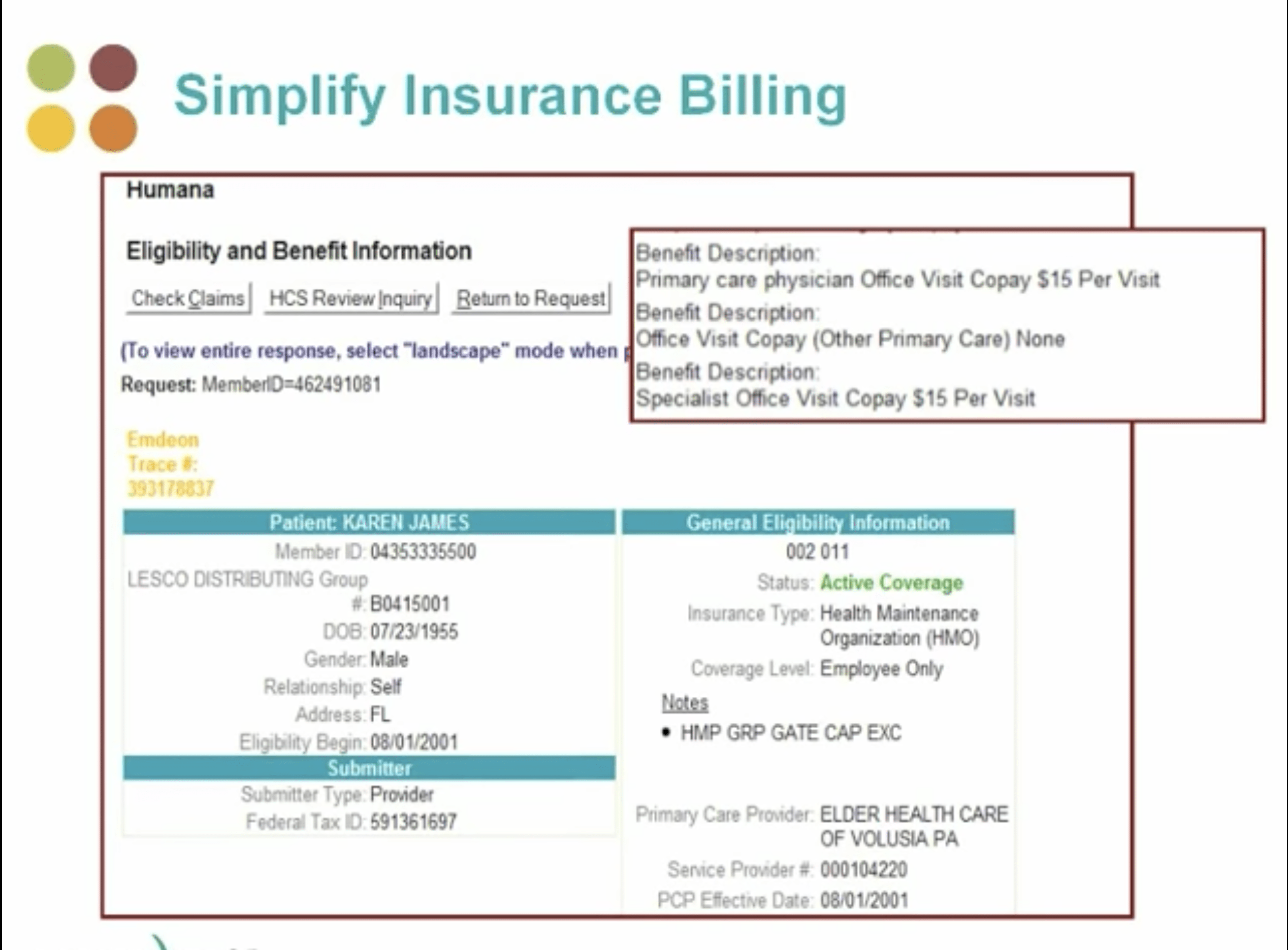 Simplify Insurance Billing